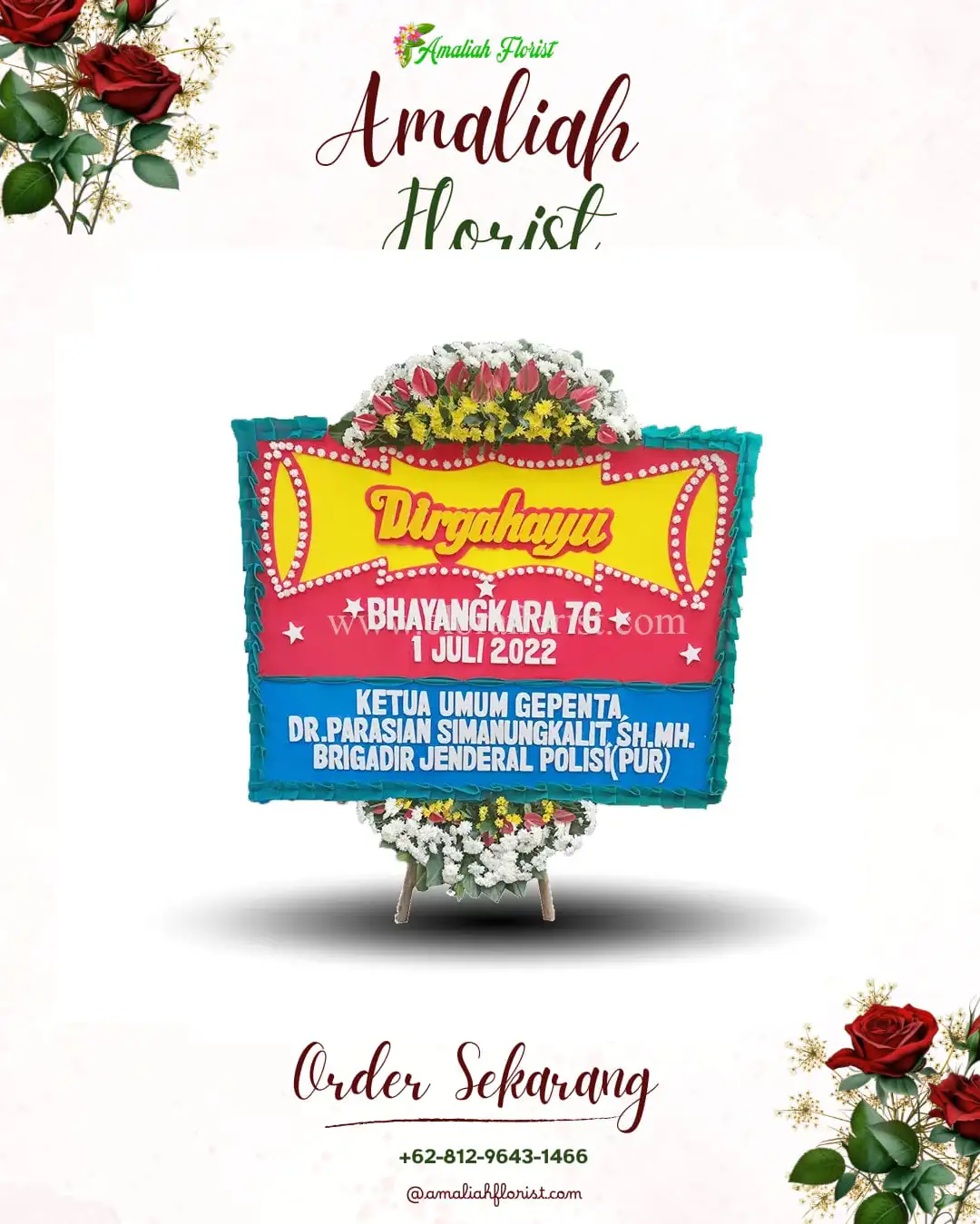 Papan Bunga HUT Ulang Tahun Pulau Makian